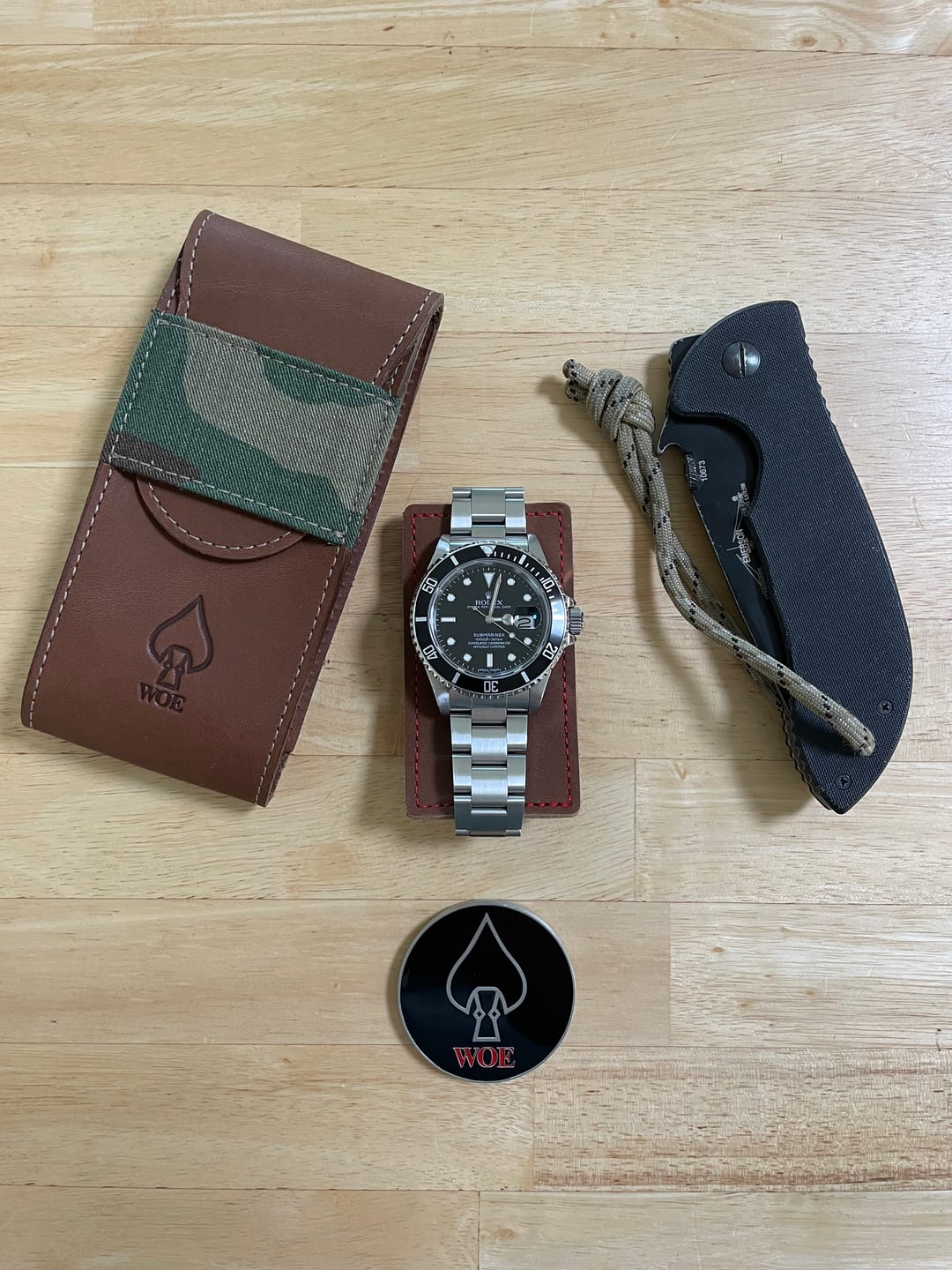 Customer photo review of Travel Pouch and Challenge Coin