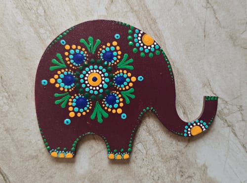 Customer photo review of Unfinished Wood Simple Elephant Shape - Craft - up to 46" DIY 4" / 1/8"