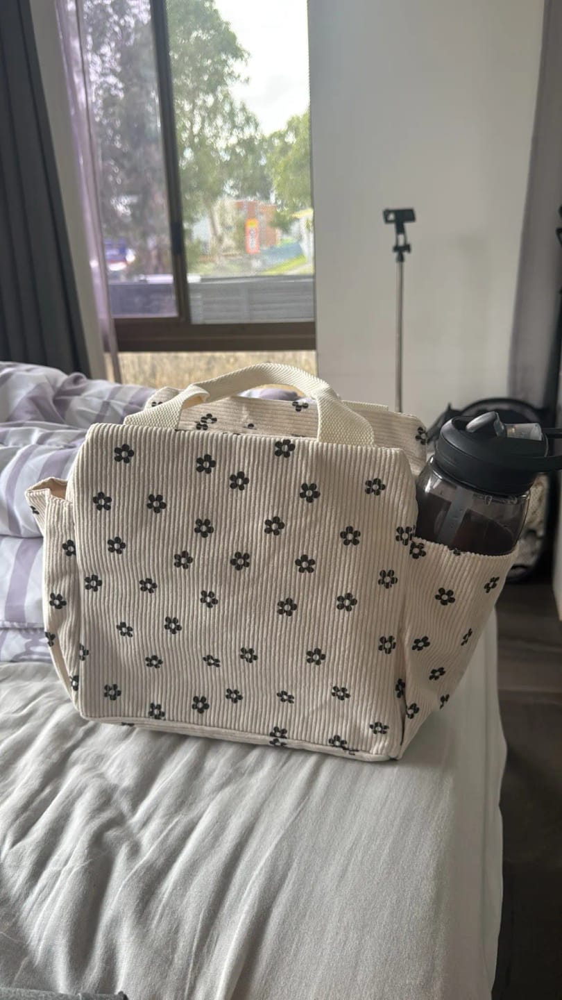 Customer photo review of Lovely Corduroy Lunch Bag