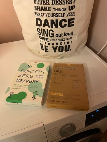Customer photo review of Tøyvask-ark