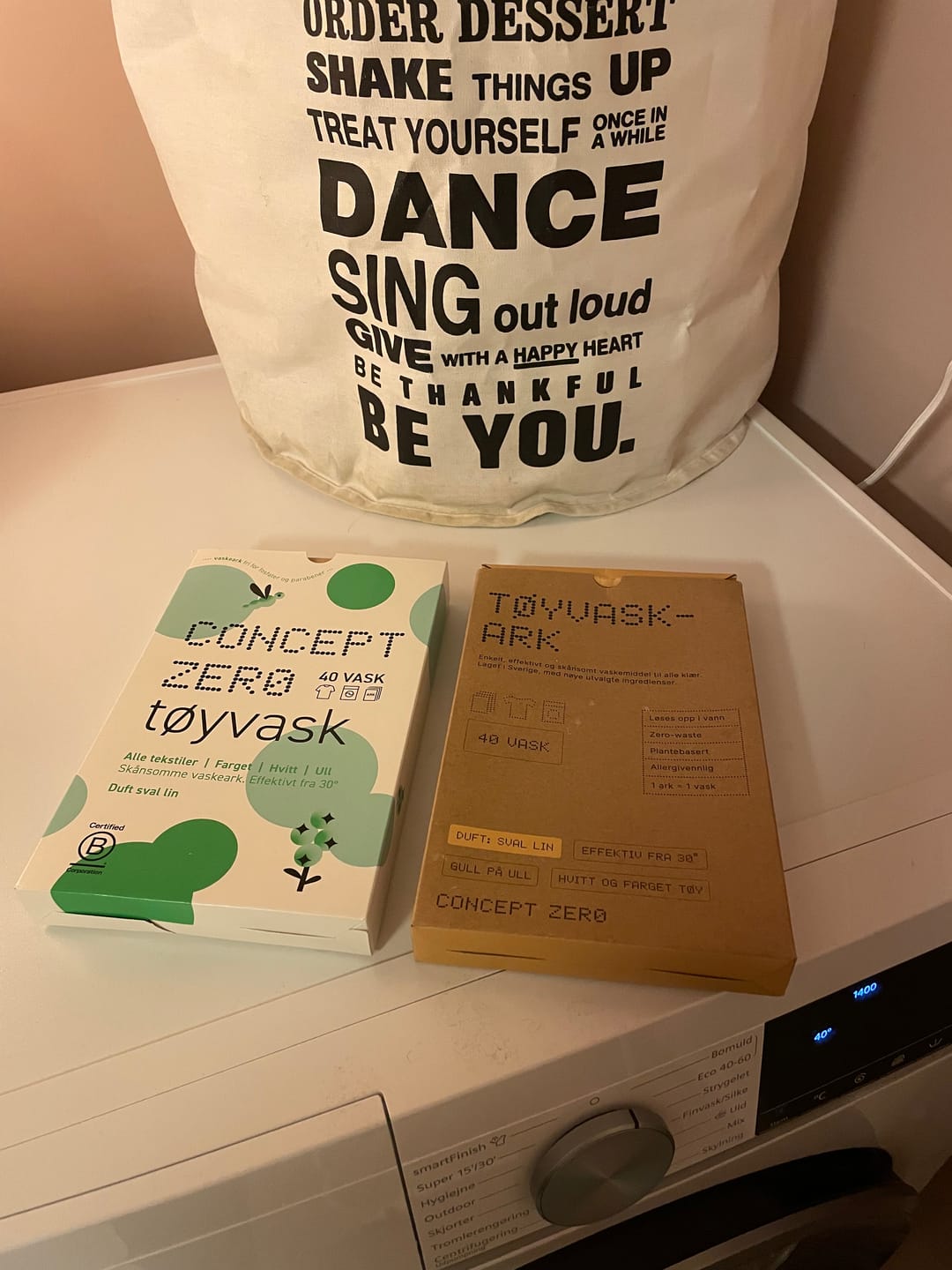 Customer photo review of Tøyvask-ark