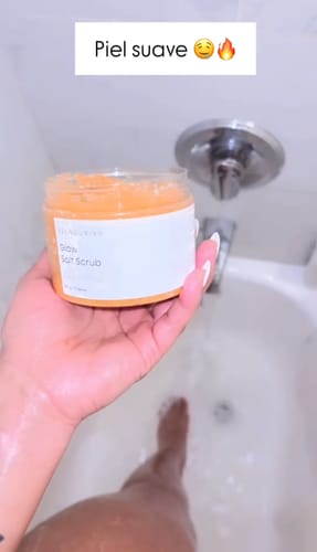 Customer photo review of Glow Salt Scrub
