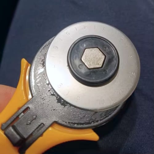 Customer photo review of 10 Pack 1.77" Rotary Cutter Blades