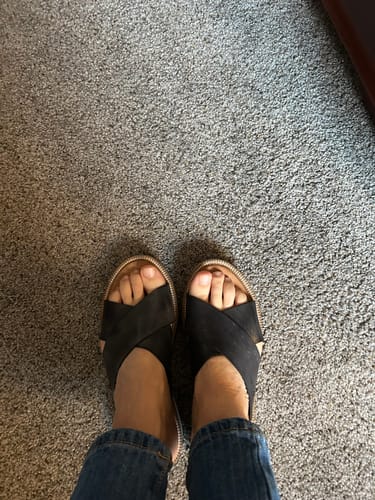 Customer photo review of Shout Roan Sandals