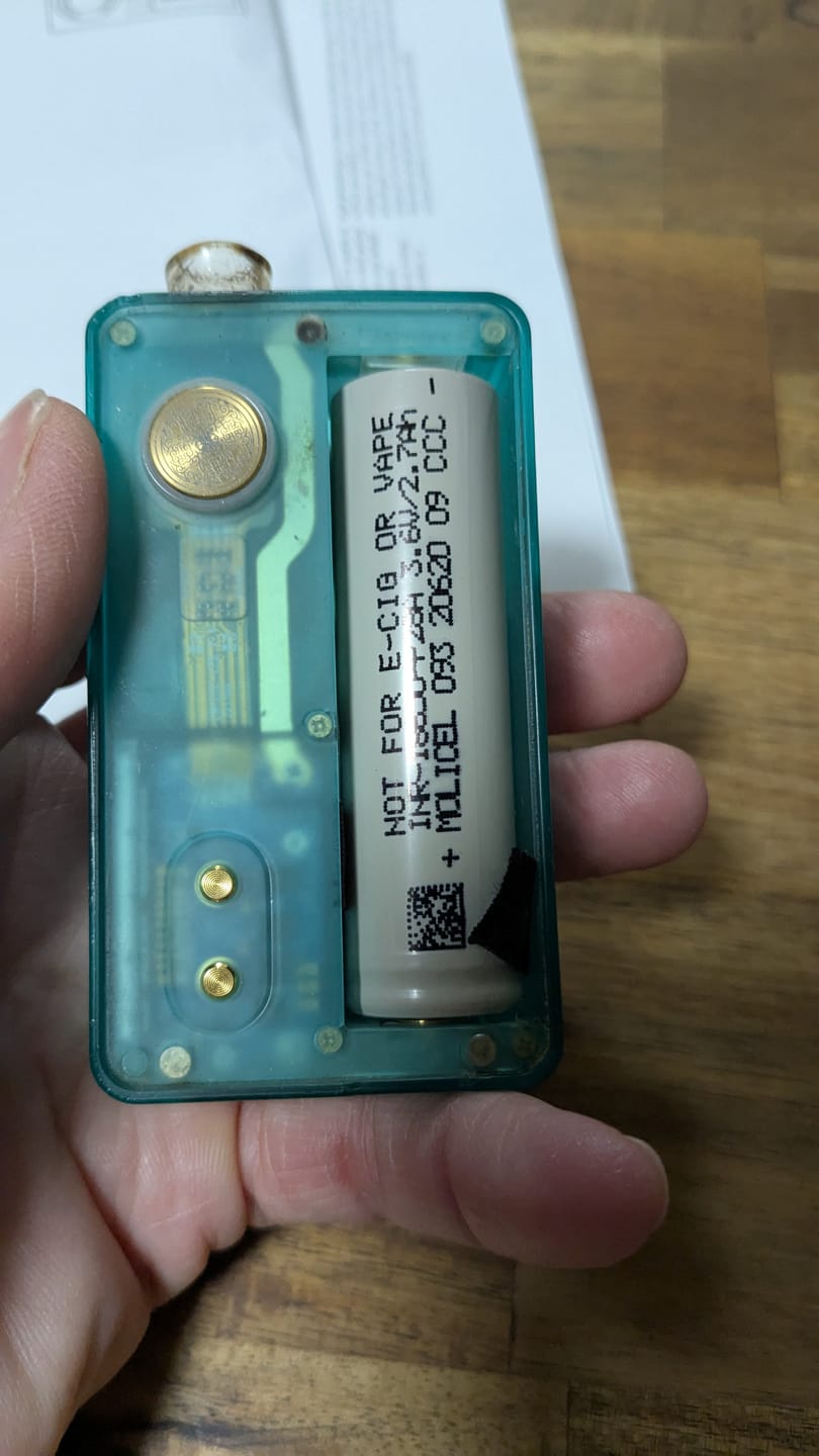 Customer photo review of Molicel P28A 18650 2800mAh 35A Battery
