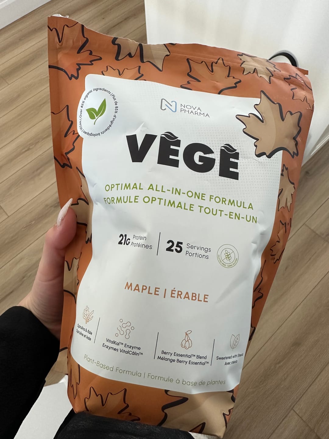 Customer photo review of Nova Pharma - Mélange de Protéines Végétales Complètes 725g