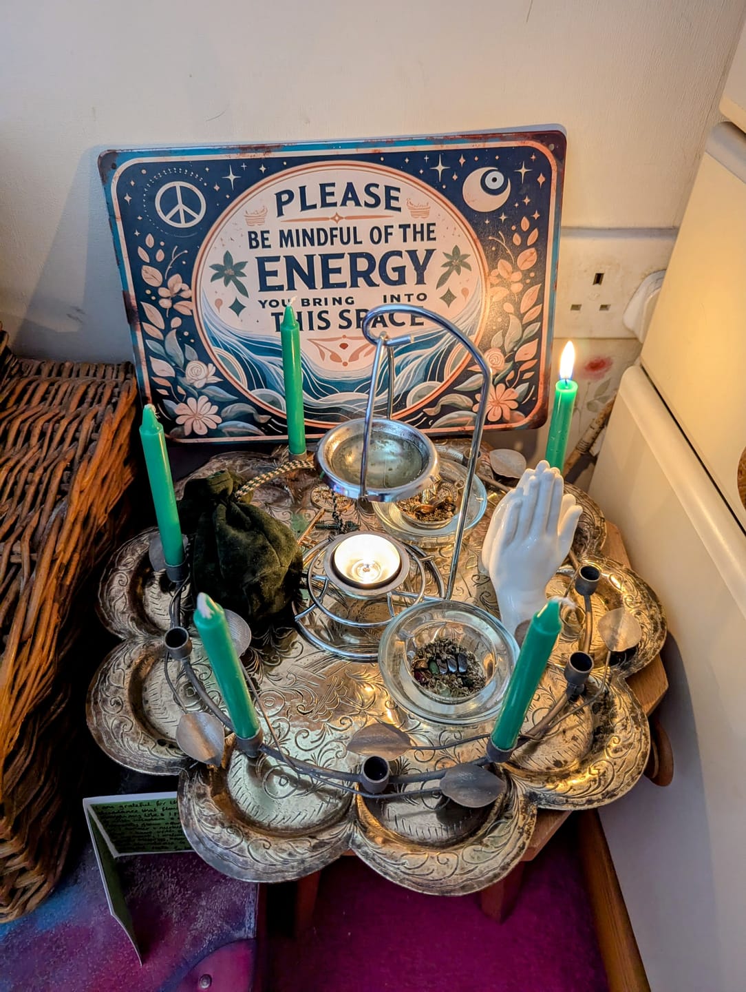 Customer photo review of Manifest Magic Candles (pack of 12) - Green - Heart Chakra