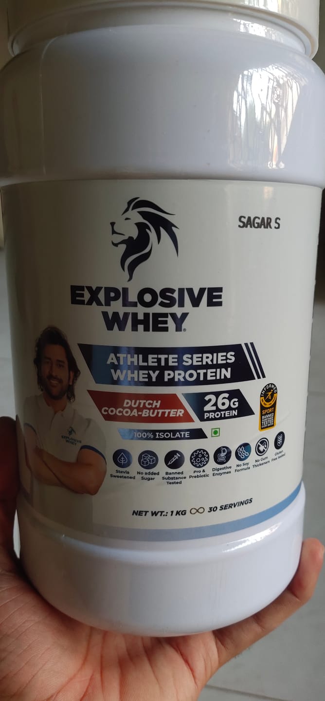 Customer photo review of Athlete Series Whey Protein (100% Isolate)