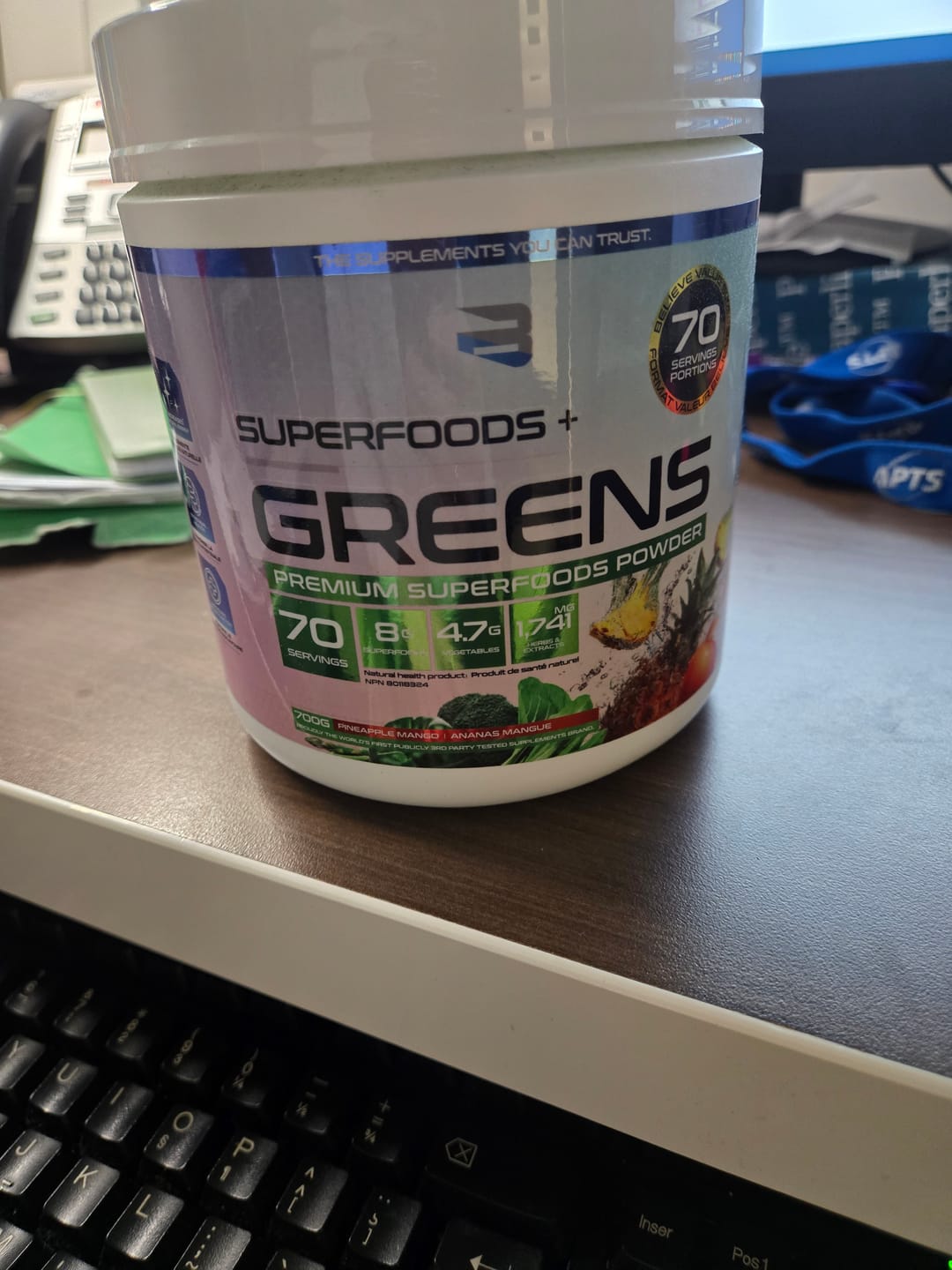 Customer photo review of Believe Supplements - Superfoods + Greens 70 portions - 700g
