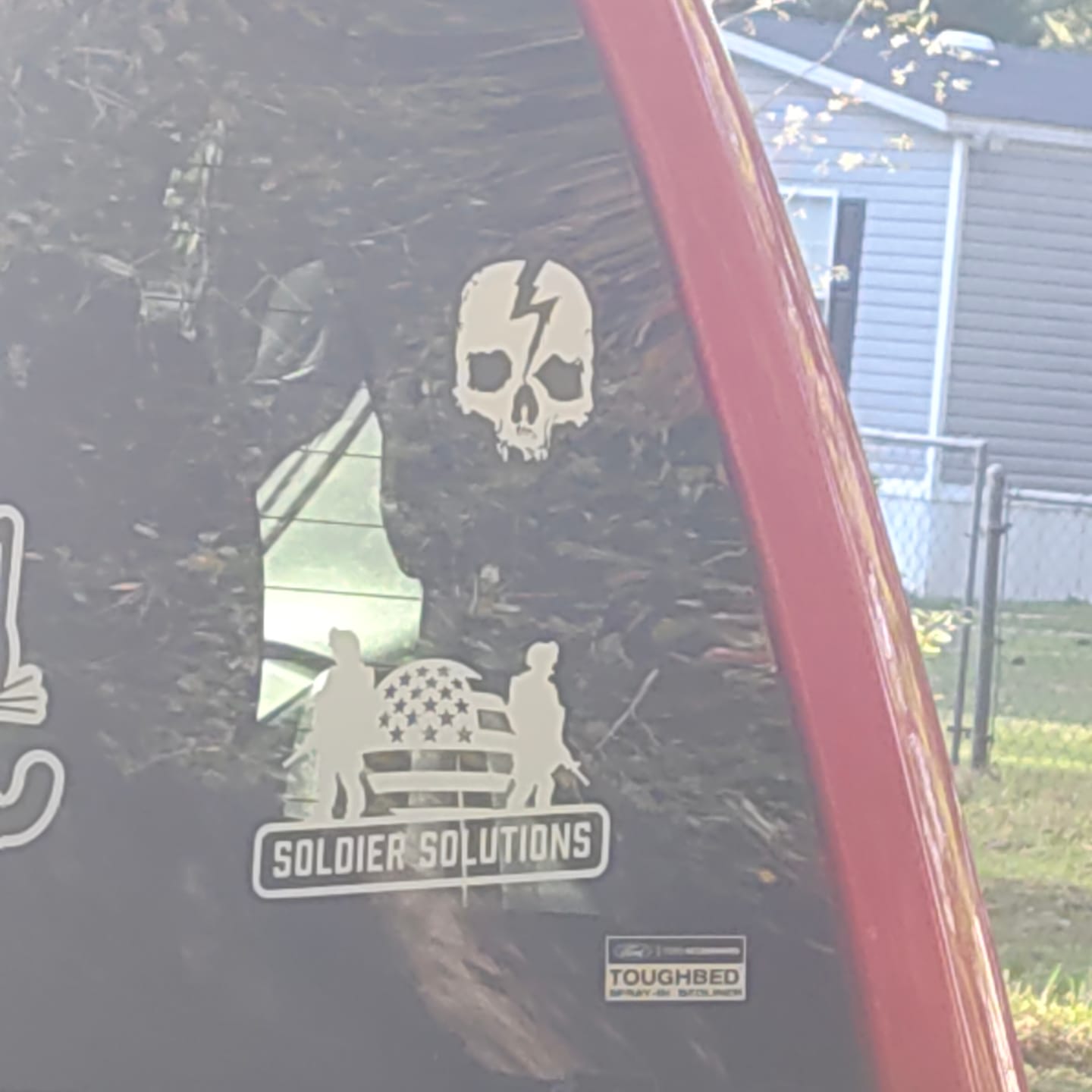 Customer photo review of SKULL LOGO STICKER