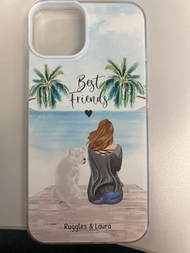 Customer photo review of Together with my pet - Personalized Phone Case