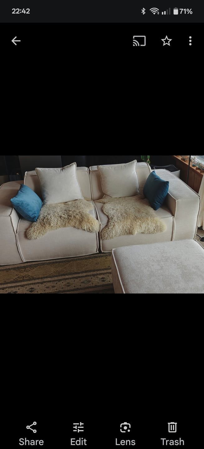 Customer photo review of M1 Ottoman Sofa Seat