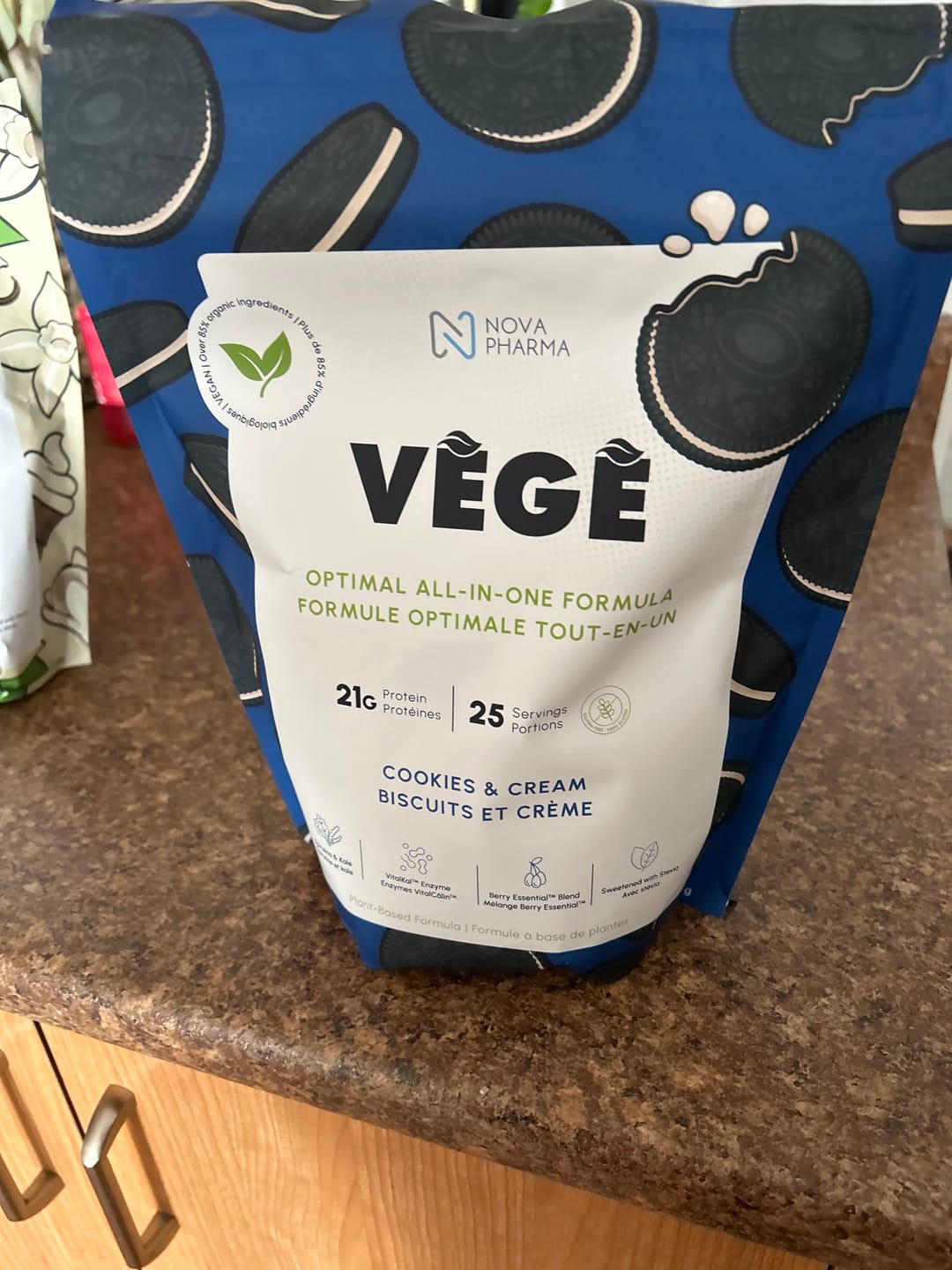 Customer photo review of Nova Pharma - Mélange de Protéines Végétales Complètes 725g