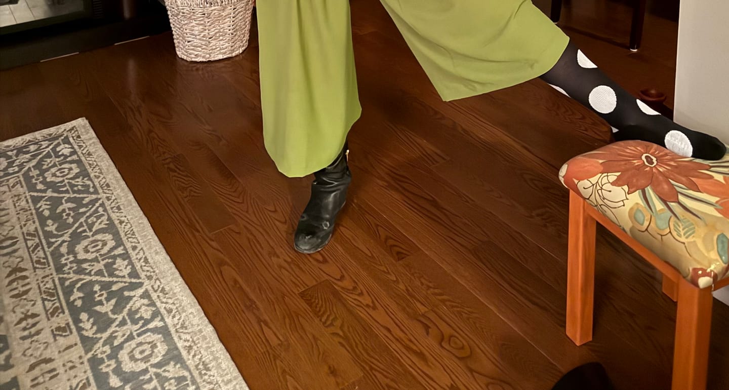 Customer photo review of LT Compression Socks - Polkadot