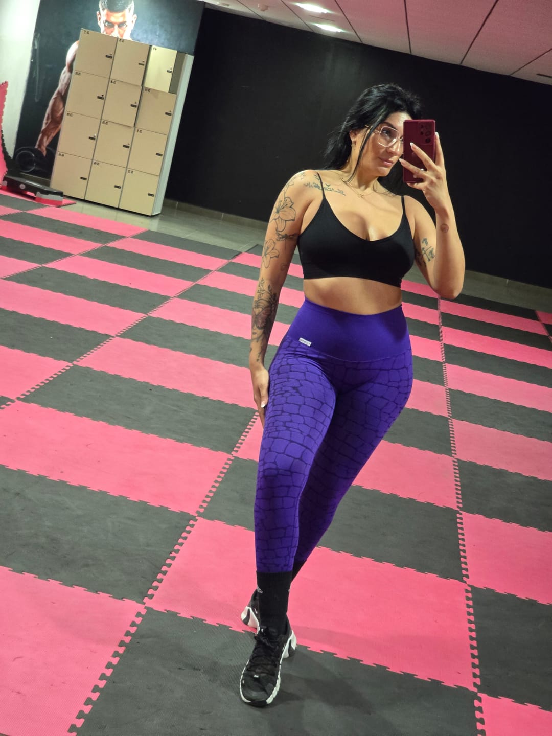 Customer photo review of Leggings Push Up All-up Cocco Viola