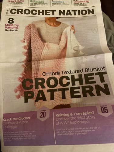 Customer photo review of Crochet Nation • 1-Issue-a-Month Subscription Plan *