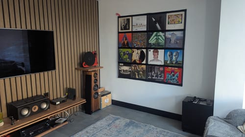 Customer photo review of 12" Vinyl Record Display Frame - LP Wall Storage