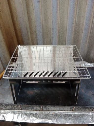 Customer photo review of Klappbarer Edelstahl-BBQ-Grill