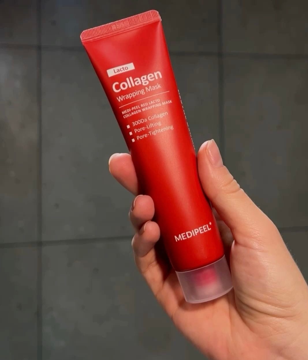 Customer photo review of Maska-plēve poru sašaurināšanai ar kolagēnu Medi-Peel Red Lacto Collagen Wrapping Mask