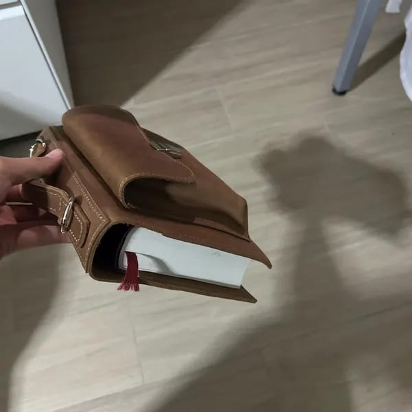 Customer photo review of Bible Bag with Shoulder Strap