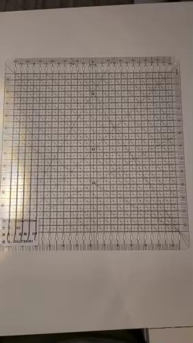 Customer photo review of Slotted Quilting Ruler for Fabric Cutting