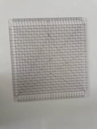 Customer photo review of Slotted Quilting Ruler for Fabric Cutting