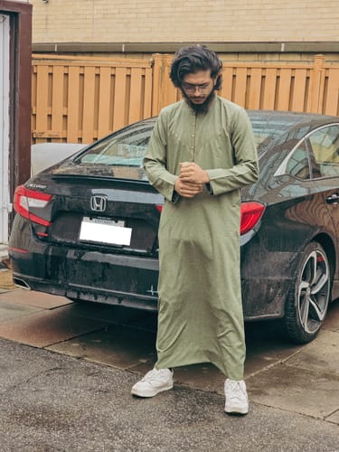 Customer photo review of Sea Green Thobe