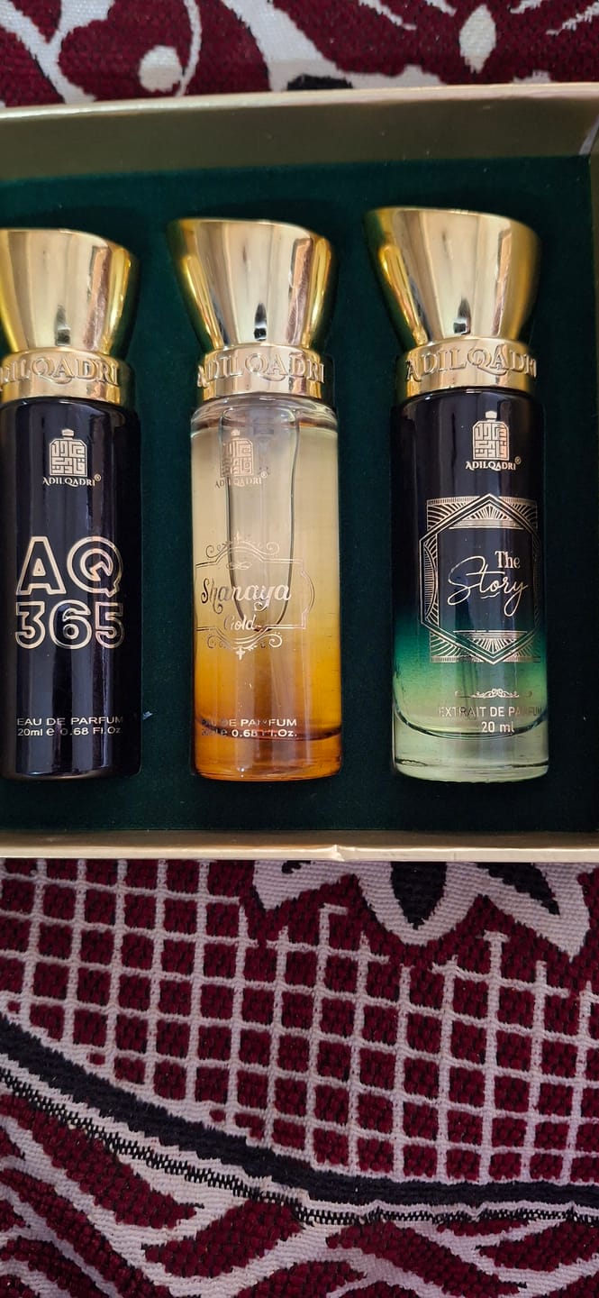 Customer photo review of Legendary Gift Set 3 Pcs Set of Premium Perfume Spray