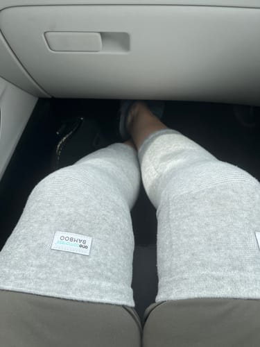 Customer photo review of Premium Bamboo Knee Sleeve (Single)