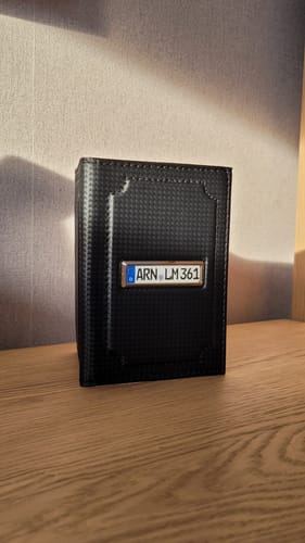 Customer photo review of Fahrzeugschein Hülle mit Deutschland Kennzeichen
