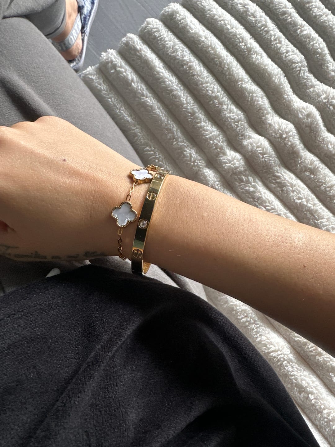 Customer photo review of Bratara Love - Auriu