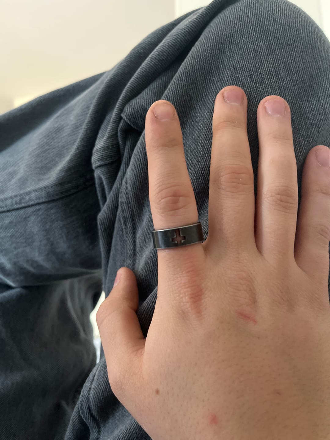 Customer photo review of BLACKED CROSS.