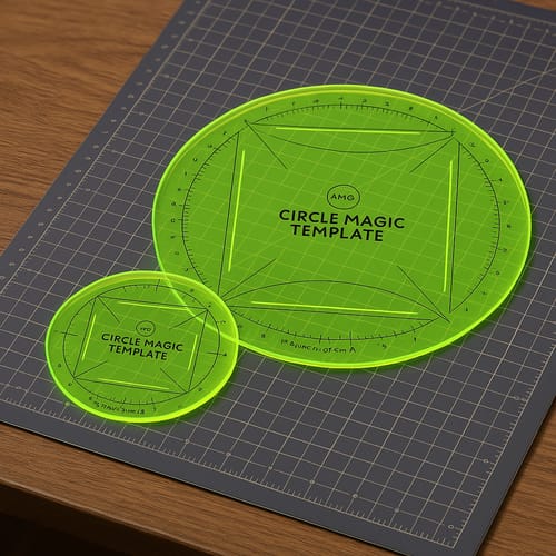 Customer photo review of Circle Quilting Template Set