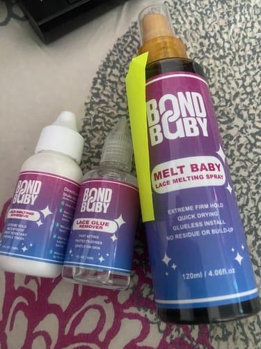 Customer photo review of Bond Baby Glue+ Remover (combo)