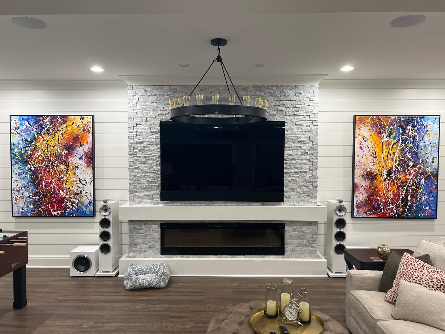Customer photo review of Valentine Gift Jackson Pollock Red Painting extra large abstract art Modern Wall oversize canvas - Amazing Abstract 24
