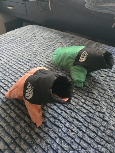 Customer photo review of The Dog Face Puffer Jacket