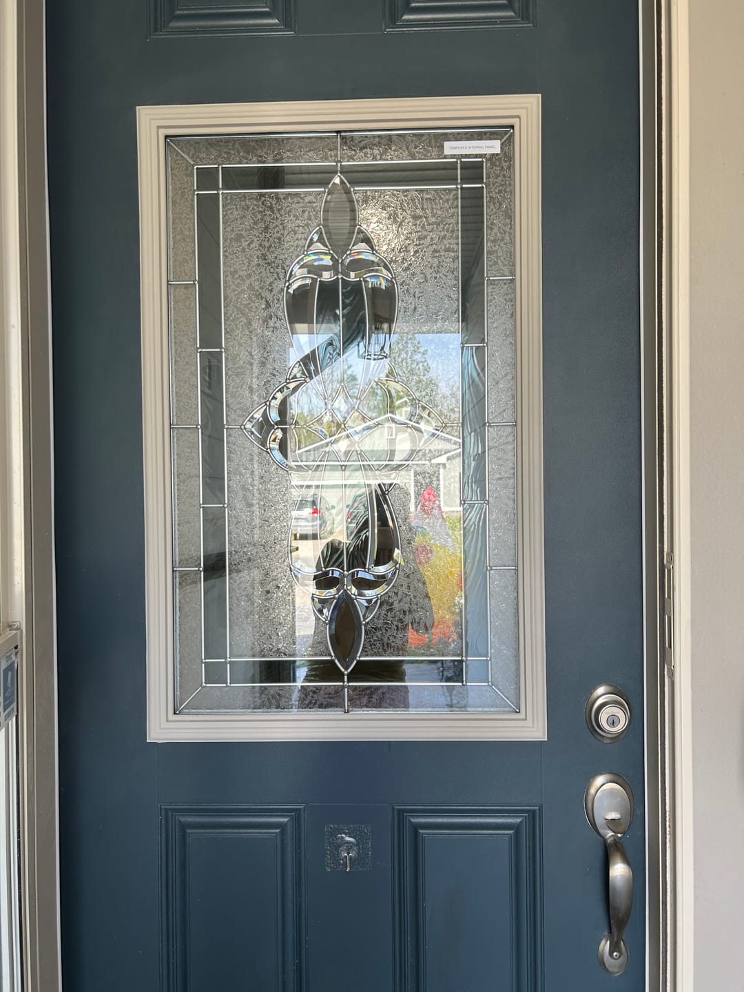 Customer photo review of Wexford Glass and Frame Kit (Half Lite 24" x 38" Frame Size)