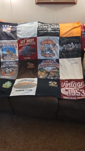 Customer photo review of Premium T Shirt Quilt