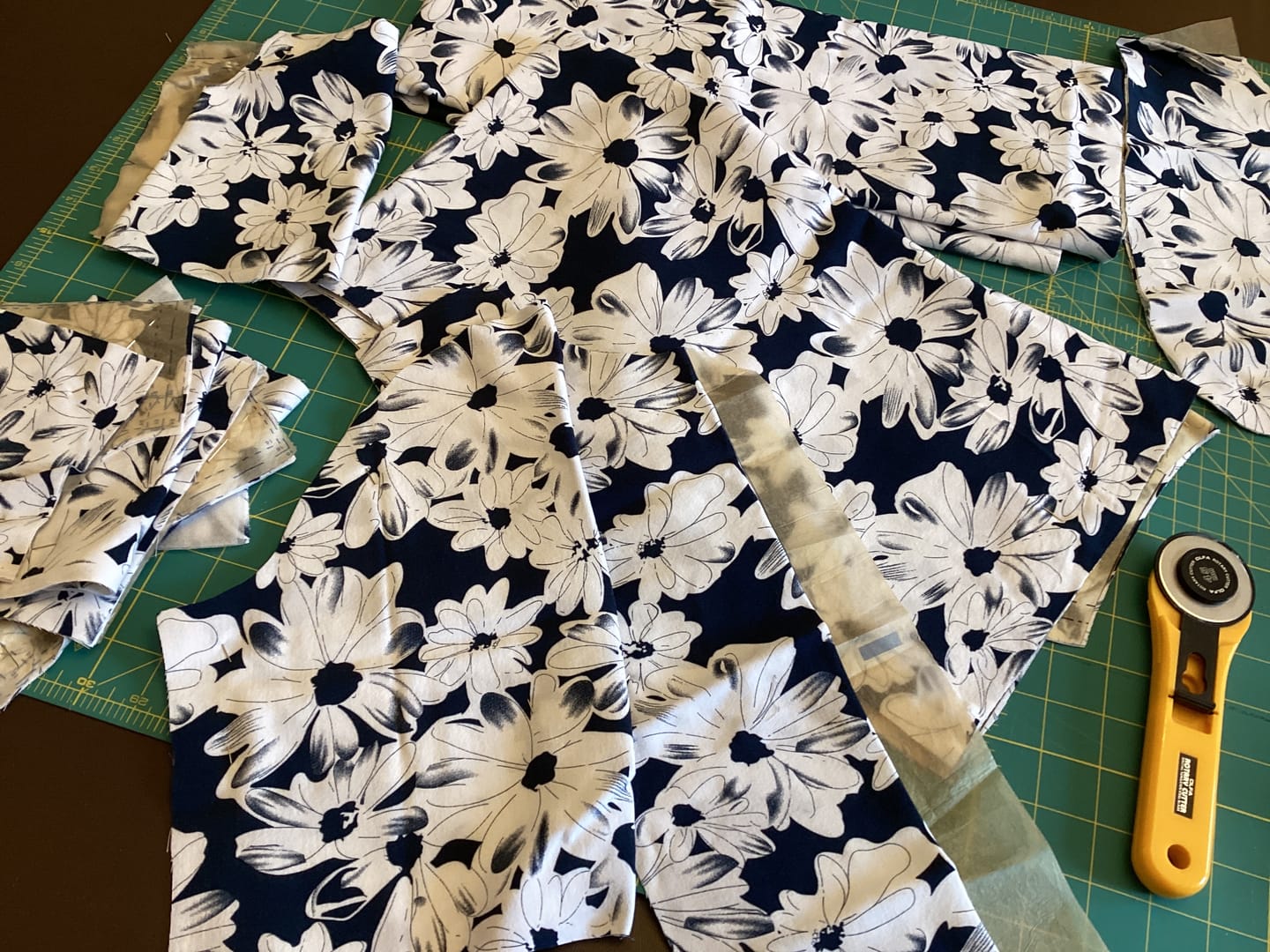 Customer photo review of Doodled Flowers Viscose Challis Fabric