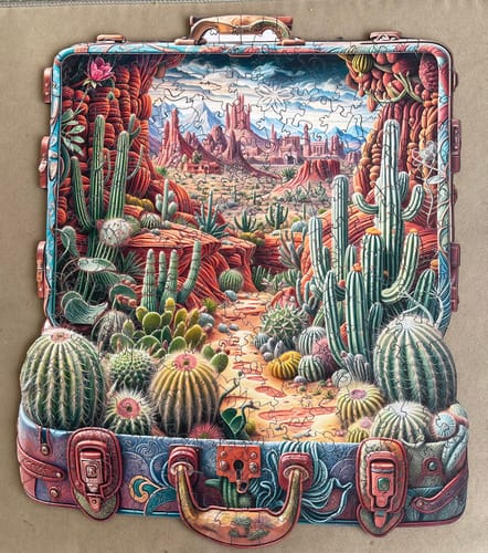Customer photo review of Desert Odyssey-2 Wooden Jigsaw Puzzle
