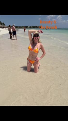 Video review from Bikerdent@yahoo.com G. of Splatter Orange Bikini Bottom
