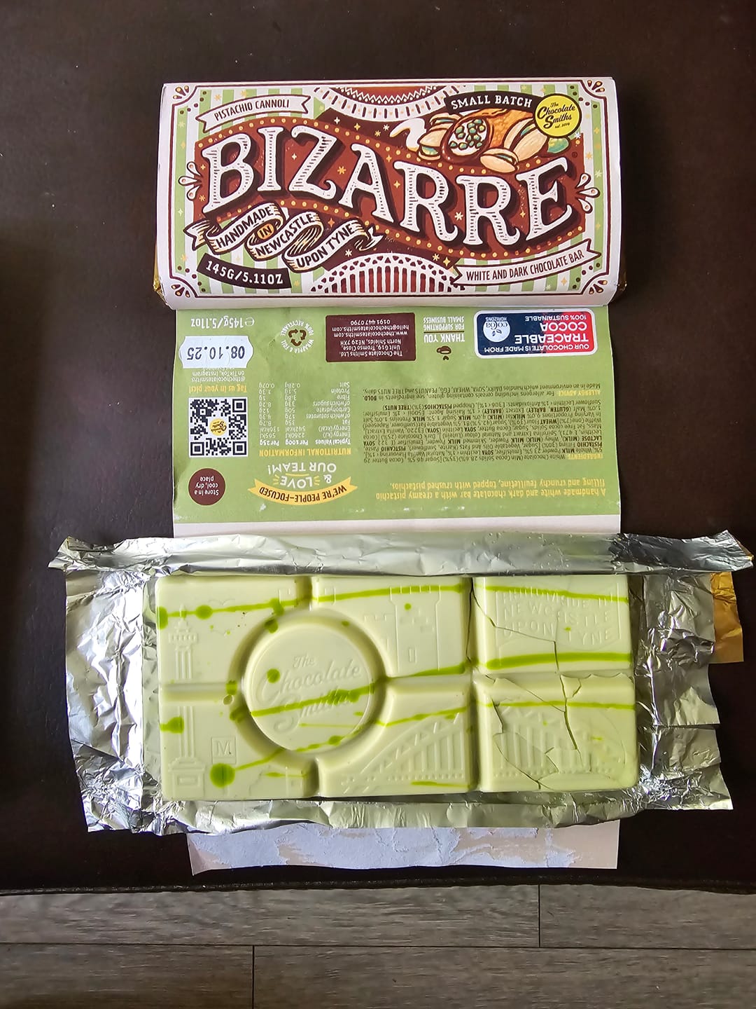 Customer photo review of Pistachio Cannoli Inspired What D'Yee Want Wednesday Bar