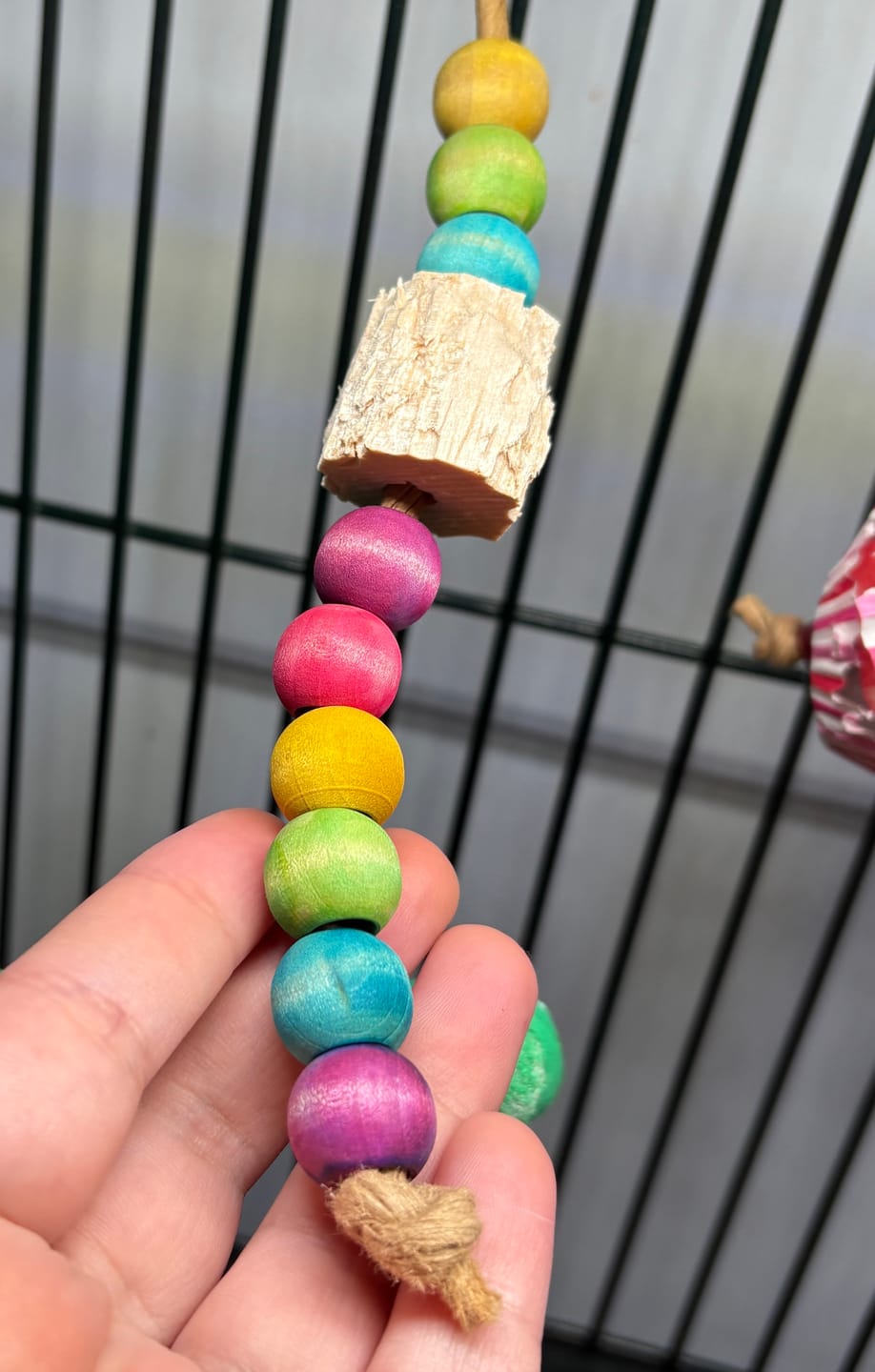 Customer photo review of 5/8" (16mm) Round Wood Beads - 25 Pack
