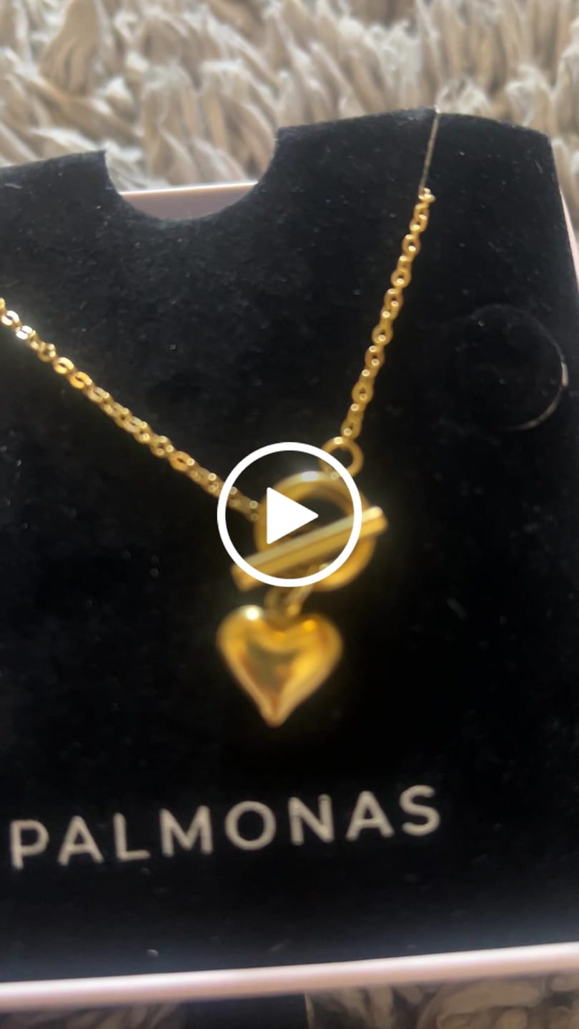 Customer video review of Ridge Heart T-Bar Necklace