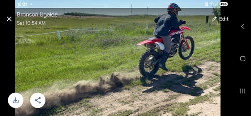 Customer photo review of Dunlop Geomax AT81 Front & Rear Tires - Enduro / Desert Tires