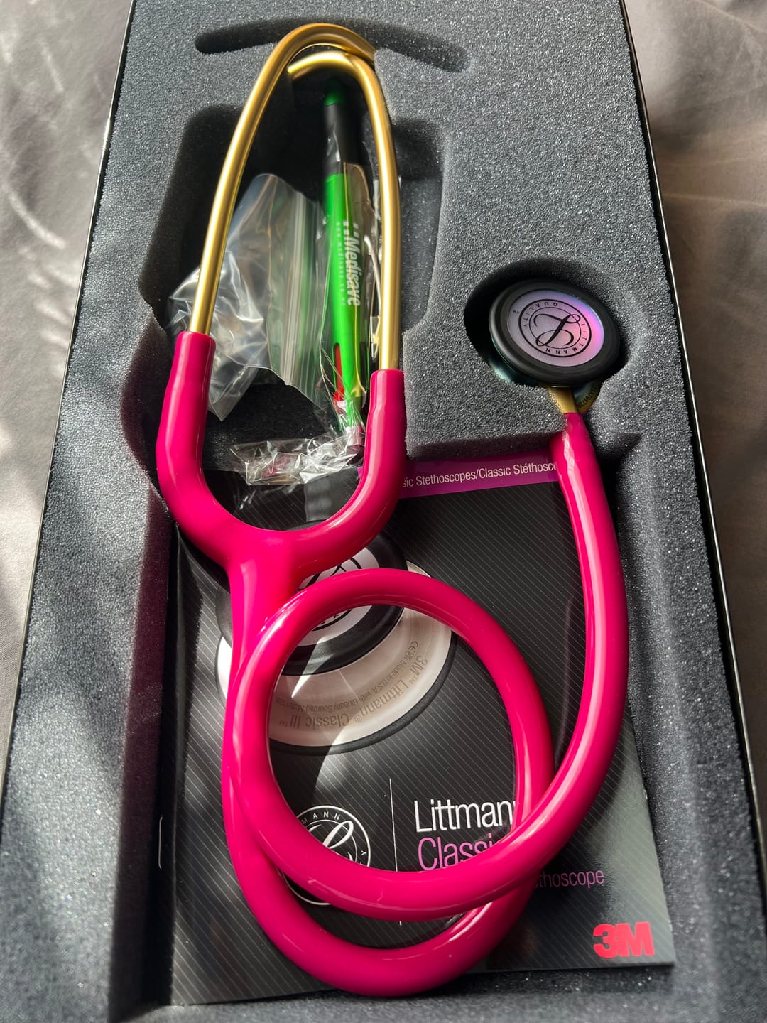 Customer photo review of Littmann Classic III Stethoscope: Raspberry Rainbow 5806