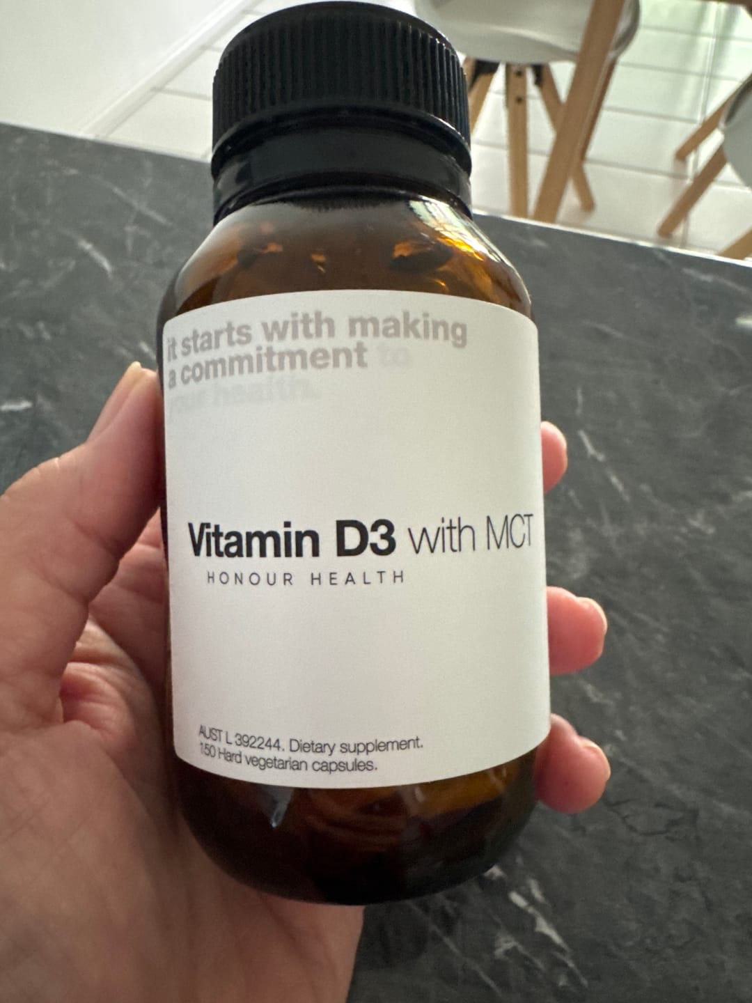 Customer photo review of Vitamin D3 with MCT (Vegan Friendly) - 150 Capsules