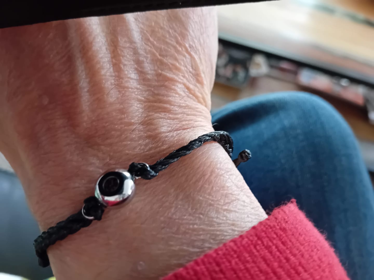 Customer photo review of Photo Projection Bracelet