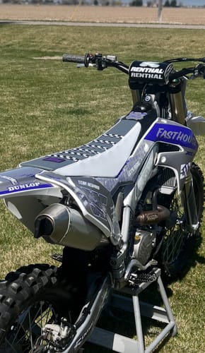 Customer photo review of Custom Seat Cover: 2023 Kawasaki KX250