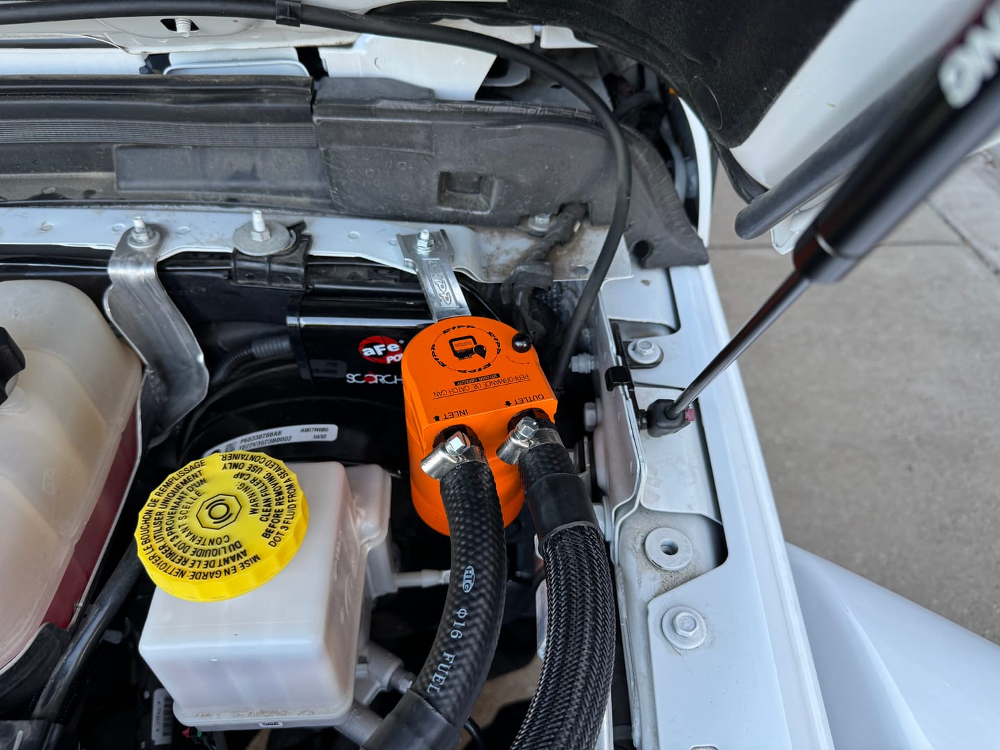 Customer photo review of Jeep Wrangler JL and Gladiator JT Catch Can Kit